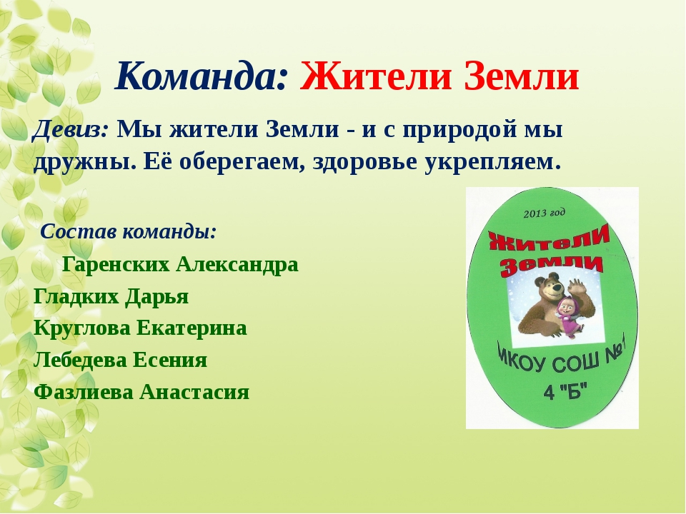 Девиз команды идея. Название экологической команды. Название команды и девиз. Девиз для команды. Название экологического отряда.